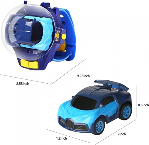 MEPRFROT 2022 Mini juguetes de reloj de coche con control remoto, reloj Tiktok, regalo de coche pequeño RC para niños y niñas, bolas de techo adhesivas