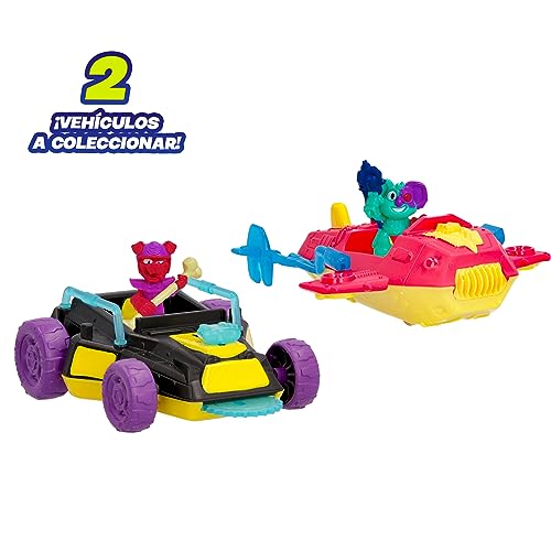 METAZELLS Ruby Invader - Vehículo con Funciones Que Incluye una Figura-Regalo Optimo para niños y niñas +4 años