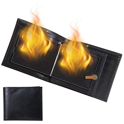 MeYuxg Premium Magic Flaming Fire Wallet Magic Trucks, actualizada Magic Flame Wallet con la llama del mago, Magician Stage Street Imaginable Show Requisisite