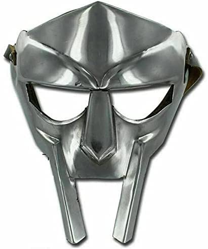 MF Doom Gladiator Mask, Mad-villain, 18g suave, acero, armadura facial, medieval mano forjada, romana, armadura, condenación, máscara, Halloween