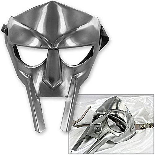 MF Doom Gladiator Mask, Mad-villain, 18g suave, acero, armadura facial, medieval mano forjada, romana, armadura, condenación, máscara, Halloween