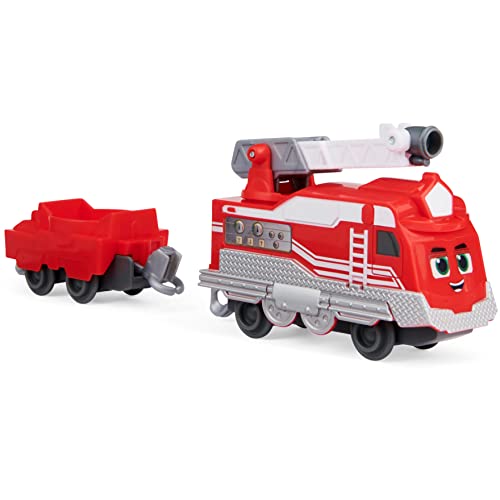 Mighty Express Tren Push and Go Salvador Rojo – Tren Manual para la Popular Serie de televisión, a Partir de 3 años