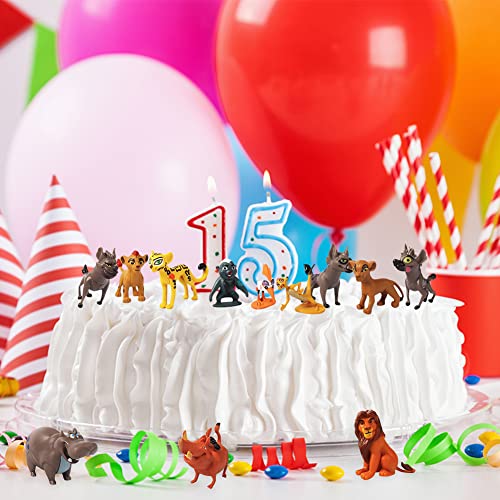 Mini Figuras Set, 12PCS The Lion King Decoración para Tartas Action Figure Cake Decoration Decoraciones de Fiesta Cumpleaños Cake Topper Figuras Set Fiesta de Cumpleaños Suministros Decoración