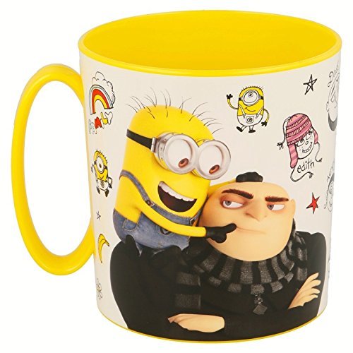 MINIONS 2158; Taza microondas 350 ml; Producto de plástico; Libre BPA.