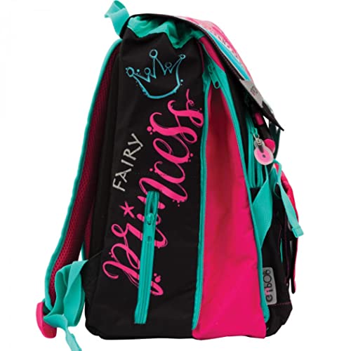 Mochila escolar GOPOP PRINCESS Princesa Juegos Preciosos 5 pop-up cierre disparador + estuche cremallera 3 pisos + diario 2022/2023 + regalo 7 bolígrafos