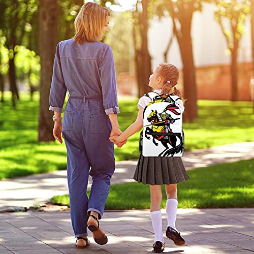 Mochila Escolar para Niño y Adolescente Grandes Mochilas para Portátiles y Netbooks Moda Bolsa para Mujer Viaje Caballo Caballero