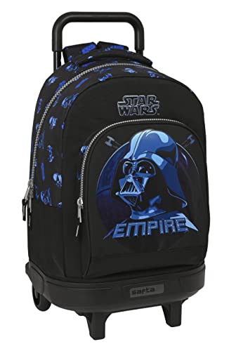 MOCHILA GDE. C/RUEDAS COMPACT EXTRAIBLE STAR WARS "DIGITAL ESCAPE"