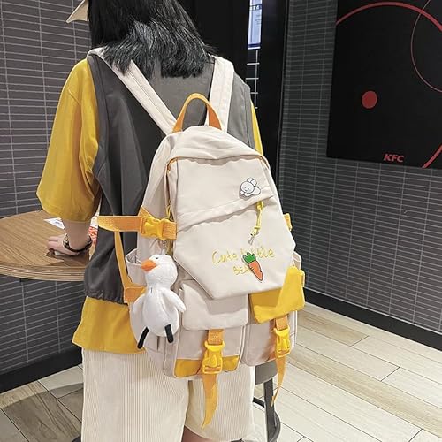 Mochilas Escolares Niñas de Escuela Primaria 3ro a 6to Grado Mochila de Doble Bolsillo para Niñas Estudiantes de Escuela Secundaria Japonesa Mochila de Estudiantes de Secundaria, Azul