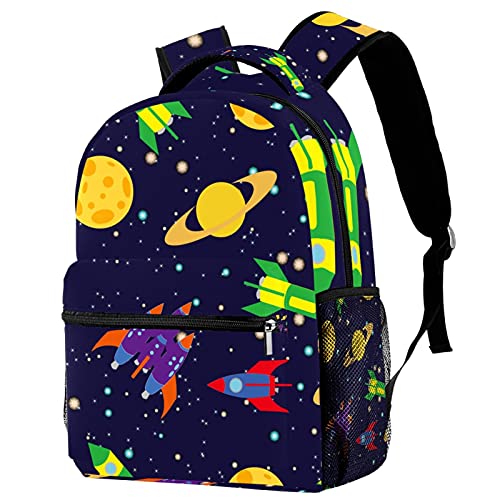 Mochilas Escolares Primaria Niña Mochila Casual Moda para Adolescente Infantil Odisea de la Nave Espacial Bolsos para Mujer Impermeable 29.4x20x40cm