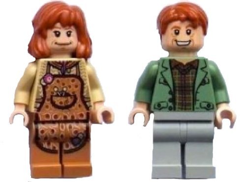 Molly y Arthur Weasley - Minifiguras LEGO Harry Potter