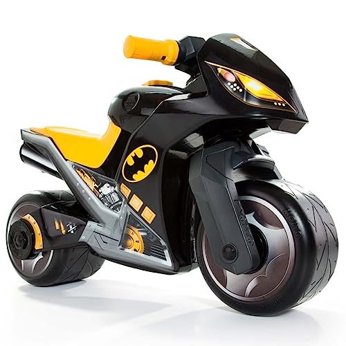 MOLTO | Moto Correpasillos Cross Batman + Manoplas baño | Moto Corre Pasillos para Todo los Terrenos | Juguetes Infantiles Seguros y Resistentes | Fomenta Desarrollo de Niños y Niñas | + 18 Meses