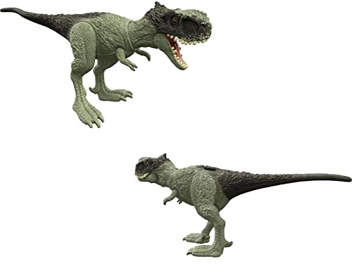 Mondo Jurassic Dominion - Dinosaurio Animales feroces "Rugops Primus" - Dinosaurio articulado de 18 cm novedad pack bestial - Dinosaurio juguete animales juguete para niños HDX28- Multicolor