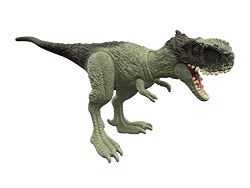 Mondo Jurassic Dominion - Dinosaurio Animales feroces "Rugops Primus" - Dinosaurio articulado de 18 cm novedad pack bestial - Dinosaurio juguete animales juguete para niños HDX28- Multicolor