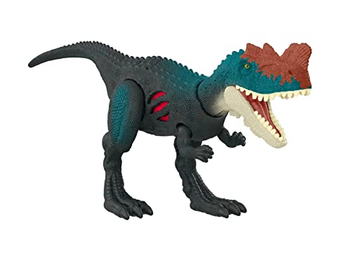 Mondo Jurassic Dominion - Dinosaurio de daño extremo "Genyodectes Serus" - Dinosaurio de juguete articulado de 18 cm - Dinosaurios para niños con daño de batalla HGP80- Multicolor