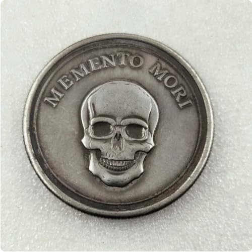 Moneda Conmemorativa 2020 Memento Mori Coin Death The Kid Advertencia para Decoraciones de Entretenimiento en automóvil Regalos