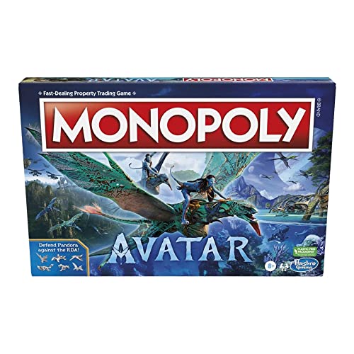 Monopoly Avatar Edition - Juego de mesa para 2 a 6 jugadores, juego familiar para edades de 8 años en adelante. Defende Pandora contra la RDA!