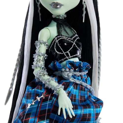 Monster High Frankie Stein Edición coleccionista Muñeca de moda, juguete +4 años (Mattel HRL66)