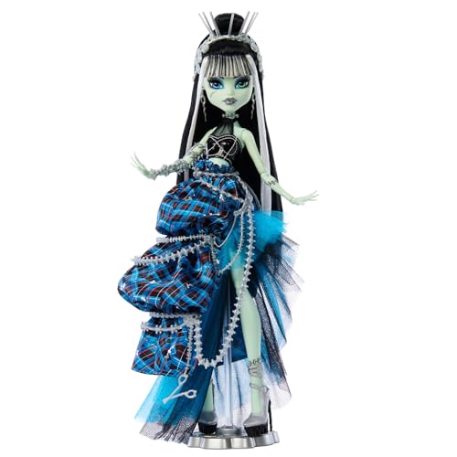 Monster High Frankie Stein Edición coleccionista Muñeca de moda, juguete +4 años (Mattel HRL66)