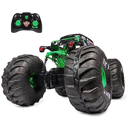 Monster Jam, camión Monstruo Todoterreno Mega Grave Digger Oficial por Control Remoto, más de 60 cm de Altura, Escala 1:6, Juguetes para niños y niñas a Partir de 4 años