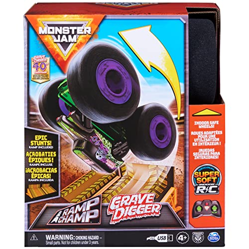 Monster Jam Ramp Champ Grave Digger 1:15 - Coche teledirigido