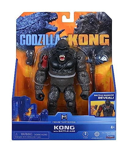 MonsterVerse- Monster Godzilla vs King Kong de 6 Pulgadas con AX (Flair Leisure Products MNG01410)