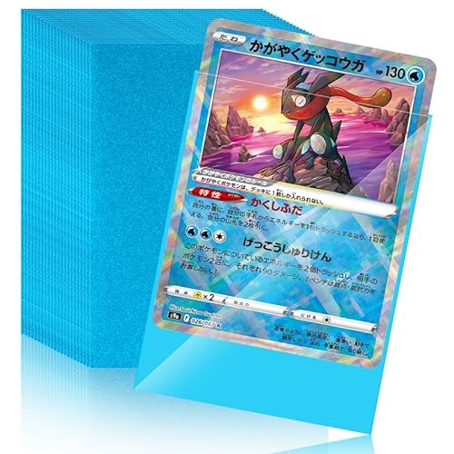 Moocuca 100 Fundas para Cartas, 65x90mm Protectoras de Tarjeta, Card Sleeves Transparente, Fundas Cartas para Yu-Gi-Oh Magic Poke-mon MTG, Tamaño Estándar