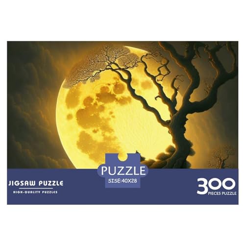 Moon Deadwood Rompecabezas de 300 Piezas Adultos Juguete Divertido Juego Intelectual Decoración del hogar Juego Educativo Desafío Educativo 300 Piezas (40x28 cm)