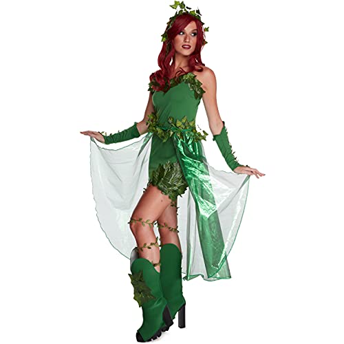 Morph Costumes Disfraz Hiedra Mortal Mujer Comic, Disfraz Villana Mujer, Cosplay De Villanas Mujer, Disfraz Halloween Mujer Talla S