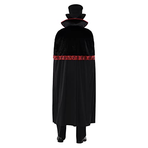 Morph Costumes Disfraz Jack El Destripador Adulto, Disfraz Dracula Adulto, Disfraz Vampiro Hombre, Disfraz Asesino Adulto, Disfraz Victoriano Hombre, Disfraz Hallowen Hombre Talla L