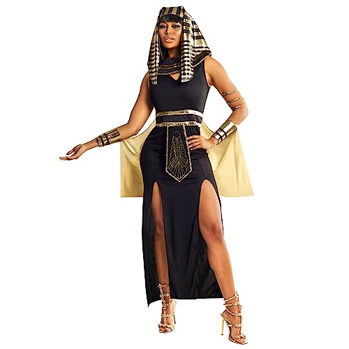 Morph Costumes Premium - Disfraz Cleopatra Mujer, Diosa Egipcia, Faraona para Carnaval, Talla L