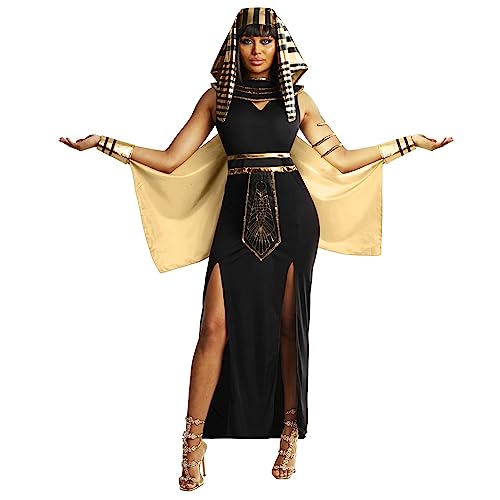 Morph Costumes Premium - Disfraz Cleopatra Mujer, Diosa Egipcia, Faraona para Carnaval, Talla L