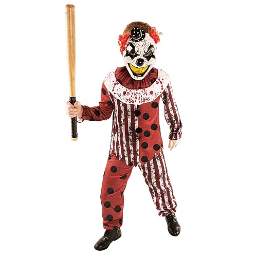 Morph Disfraz Payaso Asesino Niño, Disfraz Payaso Asesino Niña, Disfraz Halloween Payaso Asesino Niño, Disfraces De Payaso Asesino Niño, Disfraz Halloween Niño Payaso Asesino Talla XL