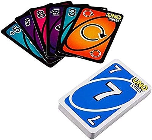 MUESO Juego de cartas Uno Flip Side (paquete de 2) UNO Flip! Juego de cartas para niños, adultos y noche familiar con tarjetas de doble cara, cada juego de 112 cartas