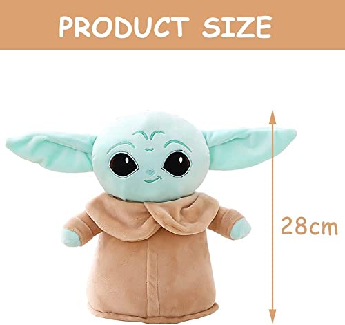 Muñeco Peluche, Bebé Star Wars Peluche, Star Wars Peluche Muñeca Baby Yoda Plush Doll Toy Niño Precioso Muñeco Yoda Juguete Peluche para Fans Coleccionistas Adultos Niños