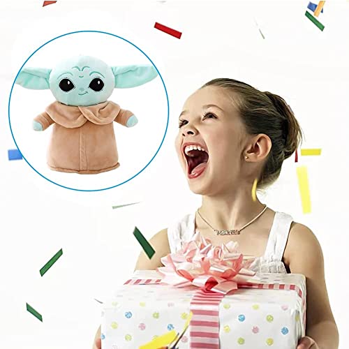 Muñeco Peluche, Bebé Star Wars Peluche, Star Wars Peluche Muñeca Baby Yoda Plush Doll Toy Niño Precioso Muñeco Yoda Juguete Peluche para Fans Coleccionistas Adultos Niños