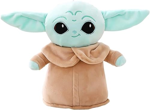 Muñeco Peluche, Bebé Star Wars Peluche, Star Wars Peluche Muñeca Baby Yoda Plush Doll Toy Niño Precioso Muñeco Yoda Juguete Peluche para Fans Coleccionistas Adultos Niños