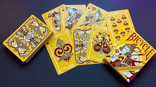 Murphy's Magic Supplies, Inc. Bicycle Wukong Rebellion - Juego de cartas (amarillo)