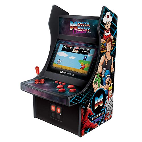 MY ARCADE Mini Jugador Data East Classics - Gabinete de máquina de Mini Arcade de 10 Pulgadas - 35 Juegos Retro incluidos - Heavy Barrel, Caveman Ninja y más - Coleccionable con Licencia