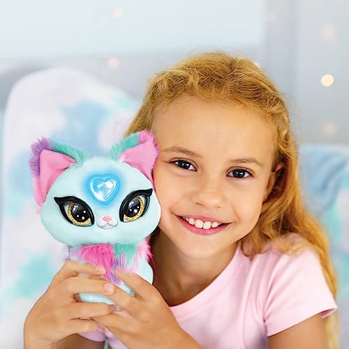 My Fuzzy Friends - Magic Whisper Skye Azul, Juguete Interactivo de Peluche con Sonidos, te responde y susurra, niños y niñas Desde 4 años, Famosa (MYG00302)