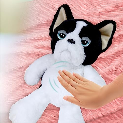 My Fuzzy Friends - Tucker el Perro Dormilón, Juguete Mascota interactiva, Perro Que se Duerme, con reacciones y Sonidos, Suave, blandito y Flexible, para niños y niñas Desde 4 años, Famosa (MYE00211)