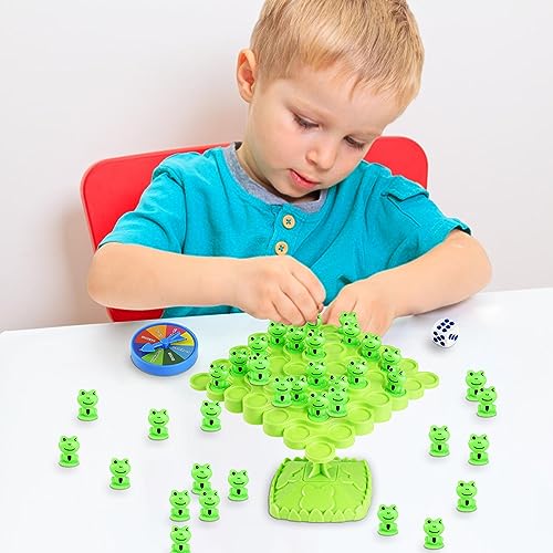 MYJIO Frog Balance Math Game, 1/2PCS Montessori Digital Counting Toys, Cool Frog Balanced Tree Board Game Set, Enducational Parent-Child Interactive Toy, para niños, Party Supplies & Gifts