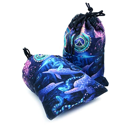 Namvo Tarot Bolsa de Almacenamiento Runas celtas Tarot Tarjetas Bolsa de Almacenamiento Bolsa con cordón 13x18CM, Terciopelo Grueso Bolsas