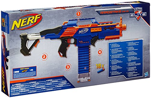 Nerf - Arma de Juguete Modelo Elite Counterstrike 18 (Hasbro A3901E24)