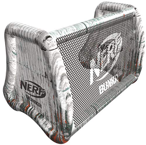 Nerf Bunkr, Battle Fort - Funda Inflable para 2 Personas para Uso con Todos los Campos de Juego de Zonas de Batalla Interiores y Exteriores, Cuenta con múltiples Opciones de Fuerte, más de 8 años