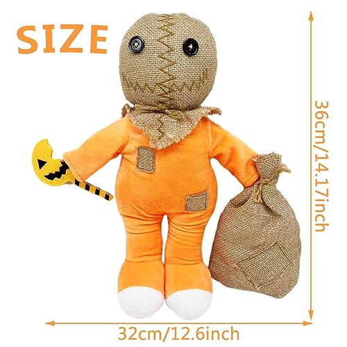 Nesloonp Peluche Juguete Divertido Peluche Relleno Terror Juguetes De Peluche Suave Abrazando Almohada Peluche Dibujos Animados Niños Naranja 36 CM