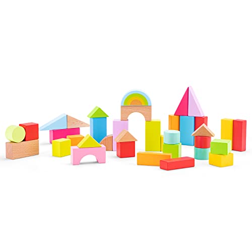 New Classic Toys Andador de bebé de Madera con Bloques, Multicolor (11320)