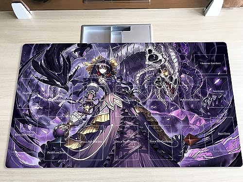 New Mlikemat Playmat Underworld Goddess of The Closed World TCG CCG OCG Juego de cartas coleccionables Mat con zonas + bolsa gratis (ZD014-711-A)