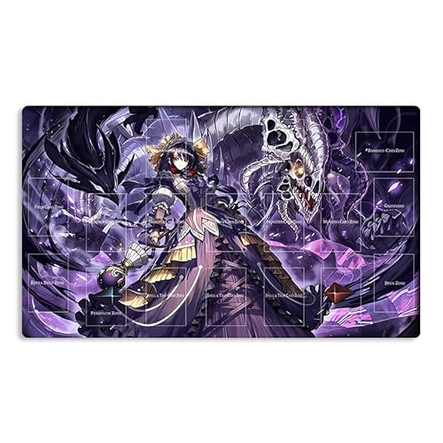 New Mlikemat Playmat Underworld Goddess of The Closed World TCG CCG OCG Juego de cartas coleccionables Mat con zonas + bolsa gratis (ZD014-711-A)