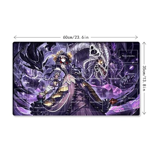 New Mlikemat Playmat Underworld Goddess of The Closed World TCG CCG OCG Juego de cartas coleccionables Mat con zonas + bolsa gratis (ZD014-711-A)