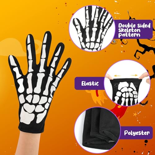 NEWUPZSI Disfraz Muerte Niño Capa Negra 90 cm Disfraz de la Muerte Halloween con Capucha con Guadaña Halloween, Guantes Esqueleto Mascara Calavera Guadaña Disfraz para Cosplay Carnaval